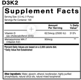 QuickSilver Scientific® D3k2 (1.7fl oz/50ml)