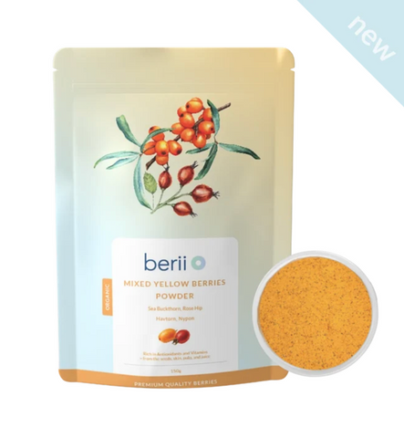 Berii Organic Yellow Berry Powder Mix 150g  有機黃金莓精華粉 150g