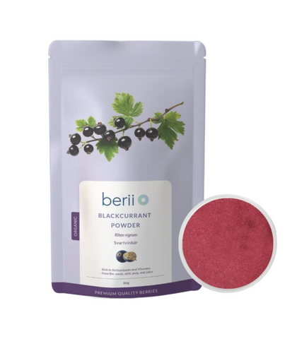 Berii Organic Arctic Blackcurrant Powder 80g  有機極地黑加侖子粉 80g