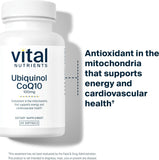 Vital Nutrients Ubiquinol CoQ10 100 mg (60 Veg Softgels)