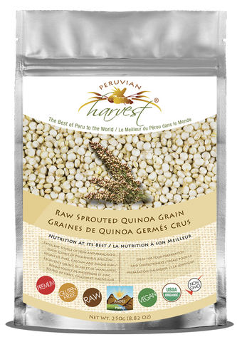 Peruvian Harvest® Raw Sprouted Quinoa Grain (250g)