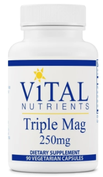 Vital Nutrients Triple Mag 250mg (90 Veg Capsules)