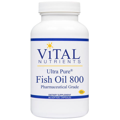 ViTAL nutrients Ultra Pure® Fish Oil 800 Pharmaceutical grade 90 softgels